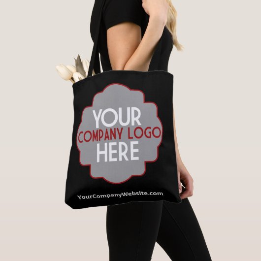 Business Corporate Logo Company Website Event Tote Bag (Dichtbij)