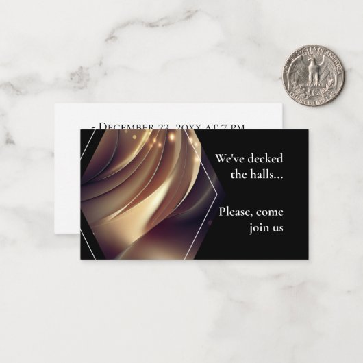 Business Corporate Party uitnodiging (Voorkant / Achterkant in situ)