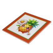 Business Crafting Home Fruit Ananas Keramiek Tegeltje (Zijkant)