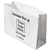 Business Curbside Pick-up op uw Logo Groot Cadeauzakje (Achterkant Gekanteld)