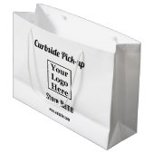 Business Curbside Pick-up op uw Logo Groot Cadeauzakje (Voorkant Gekanteld)