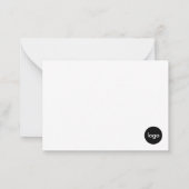 Business Custom Logo Company Notitiekaartje (Achterkant)