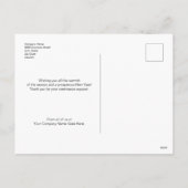 Business Custom Logo Modern Wreate Peace Hope-lief Feestdagenkaart (Achterkant)