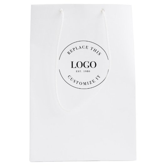 Business Custom LOGO website sjabloon Medium Cadeauzakje (Voorkant)