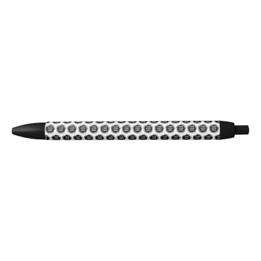 Business Custom Logo Zwarte Inkt Pen (Voorkant)
