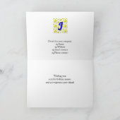 Business customized winter greetings candle feestdagen kaart (Binnen)