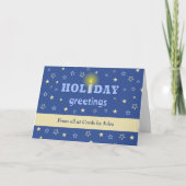Business customized winter greetings candle feestdagen kaart (Voorkant)