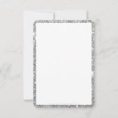 BUSINESS DANK U bestelling invoegen zilveren glitt Bedankkaart (Achterkant)