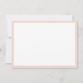 BUSINESS DANK U chic eenvoudig modern blush roze Bedankkaart (Achterkant)