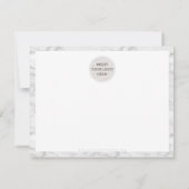 BUSINESS DANK U chic marmer goud glitter script Bedankkaart (Achterkant)