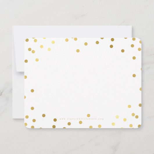 BUSINESS DANK U chique gouden vlekken modern Kaart (Achterkant)