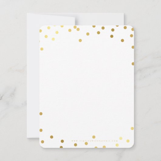 BUSINESS DANK U chique gouden vlekken modern Kaart (Achterkant)