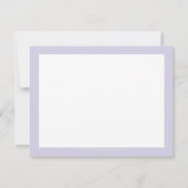 BUSINESS DANK U chique moderne paarse witte inkt Bedankkaart (Achterkant)