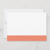 BUSINESS DANK U modern vet handgeschreven sinaasap Bedankkaart (Achterkant)