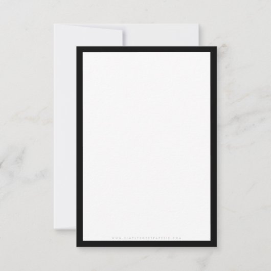 BUSINESS DANK U moderne bestelling invoegen effen  Bedankkaart (Achterkant)