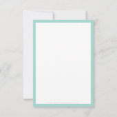 BUSINESS DANK U moderne bestelling invoegen mint g Bedankkaart (Achterkant)