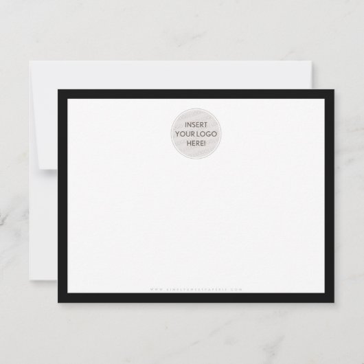 BUSINESS DANK U moderne chique gouden glitter scri Bedankkaart (Achterkant)