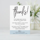 BUSINESS DANK U moderne klant eend ei ikat Bedankkaart (Staand voorkant)