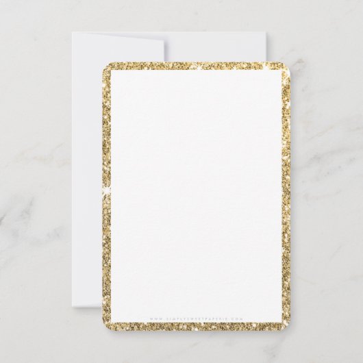 BUSINESS DANK U moderne order insert glitter Bedankkaart (Achterkant)