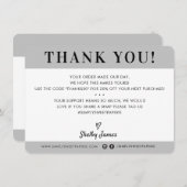 BUSINESS DANK U professionele moderne eenvoudige g Bedankkaart (Voorkant / Achterkant)