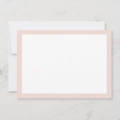 BUSINESS DANK U schattig eenvoudig modern blush zw Bedankkaart (Achterkant)