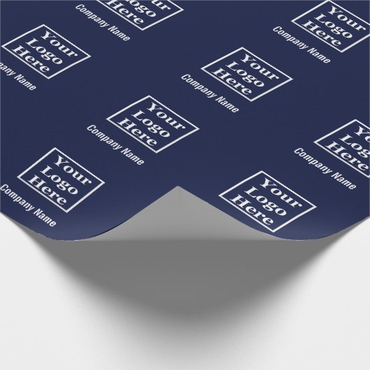 Business Dark Midnight Blue Uw bedrijfsnaam van de Cadeaupapier (Hoek)