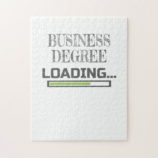 Business Degree Loading Business School Major Gift Legpuzzel (Verticaal)