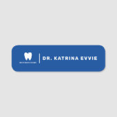 Business Dentist Logo | Minimale werknemer Naamplaatje (Voorkant)