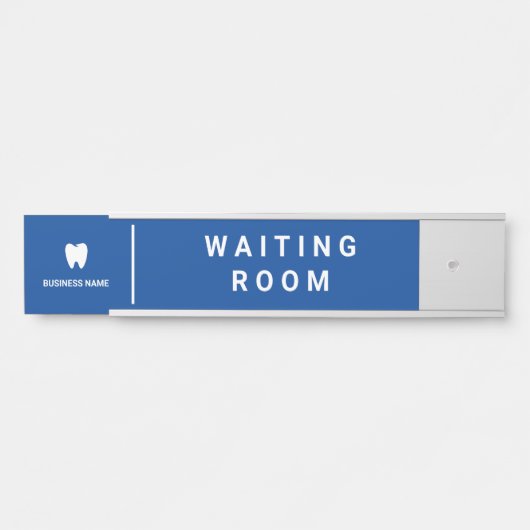 Business Dentist Logo | Moderne wachtruimte Deurbordje (Voorkant)