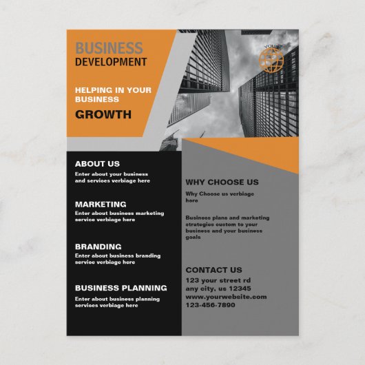 Business Development Business Briefkaart (Voorkant)