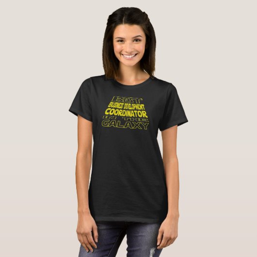 Business Development Coördinator Space Backside D T-shirt (Voorkant volledig)