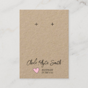 Business Display Kaarten - Handgemaakte oorbellen Visitekaartje