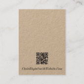 Business Display Kaarten - Handgemaakte oorbellen Visitekaartje (Achterkant)