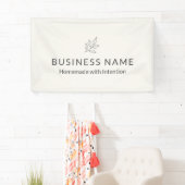 Business Display Neutral Botanical Minimalist Spandoek (Insitu)