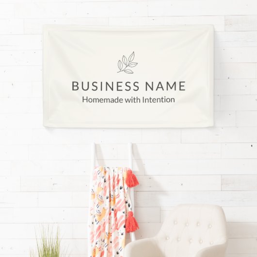 Business Display Neutral Botanical Minimalist Spandoek (Insitu)