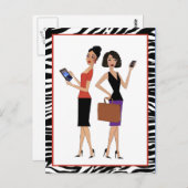 "Business Divas" Briefkaart (Voorkant / Achterkant)