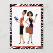 "Business Divas" Briefkaart (Voorkant)