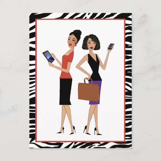 "Business Divas" Briefkaart (Voorkant)