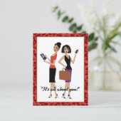 "Business Divas" Briefkaart (Staand voorkant)