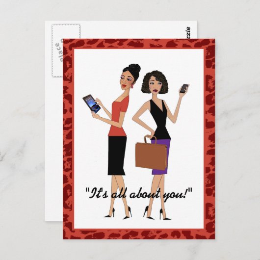 "Business Divas" Briefkaart (Voorkant / Achterkant)