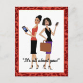 "Business Divas" Briefkaart (Voorkant)