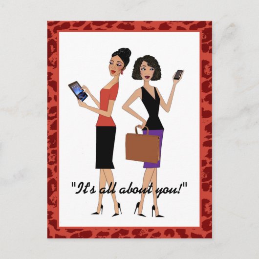 "Business Divas" Briefkaart (Voorkant)