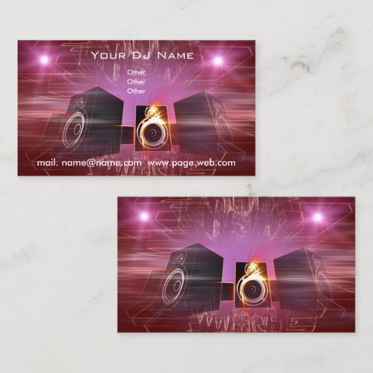 Business_DJ Visitekaartje (Voorkant / Achterkant)