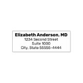 Business Doctor Medical Office Name Return Address Zelfinktende Stempel (Design)