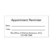 Business Doctor's Kantoor Afspraak Herinnering Zelfinktende Stempel (Design)