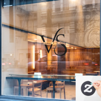 Business door cling raamsticker