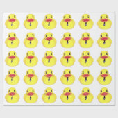 Business Duck, Rubber Duck Gift Wrap Cadeaupapier (Vlak)