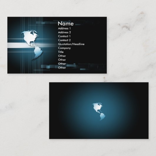 business_e2 visitekaartje (Voorkant / Achterkant)