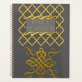 Business elegant Black Gold Daily-planner Planner