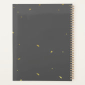 Business elegant Black Gold Daily-planner Planner (Achterkant)